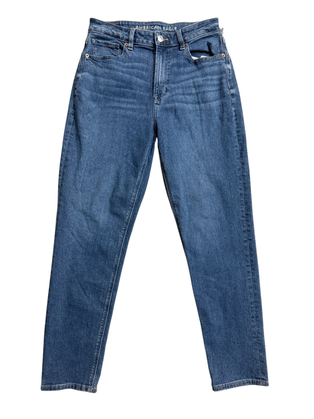 American Eagle Outfitters inseam 29” size 6 High-Rise Jeans in Medium Blue Wash